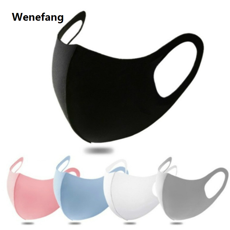 Wenefang 2/4/6Pcs Sunscreen Mask Summer Adjustable for Adults Women Men Hot Selling Dustproof Breathable Washable Ice Silk Polyester Cloth Mask