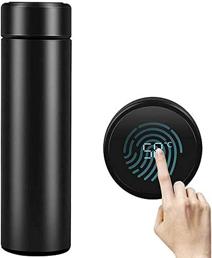 Spunky Add-ons Temperature Display LED Digital Smart Water Bottle Stainless Steel Office Cup Tumbler Vacuum Flask Intelligent Thermos