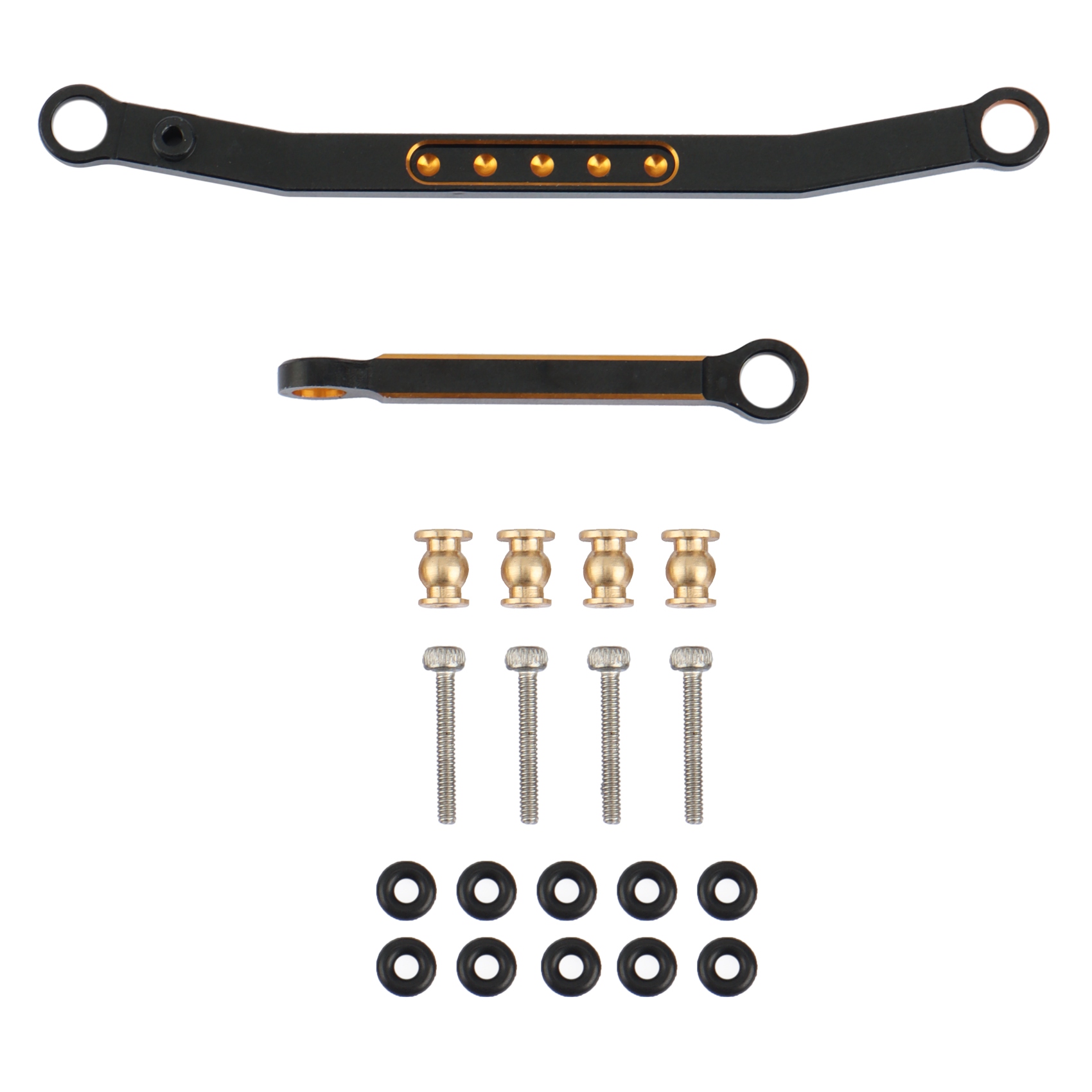 FORIDE Metal Steering Rod Tie Links for 1/24 RC Crawler Car Axial SCX24 90081 AXI00001 Upgrade Parts