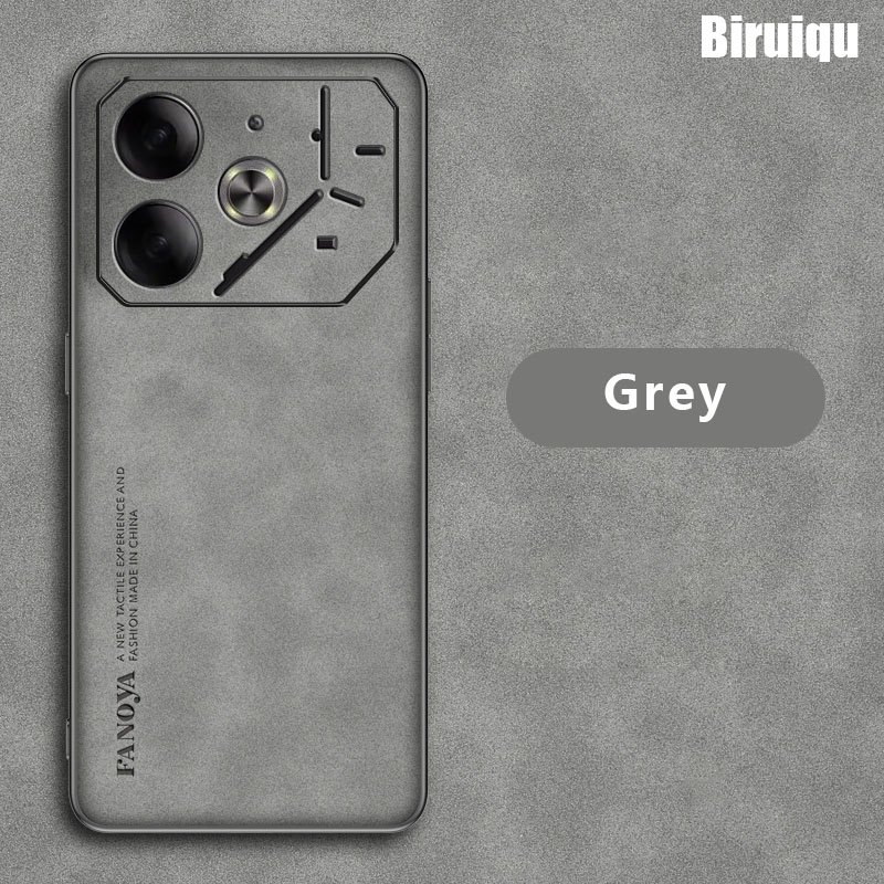 Biruiqu For Tecno Pova 6 Pounch Silicone Shockproof Case Slim Back Cover