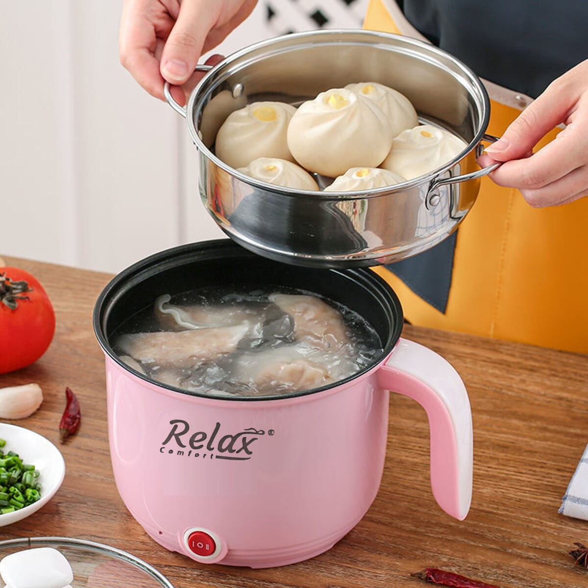 Multifunction Electric Cooking And Steamer Pot