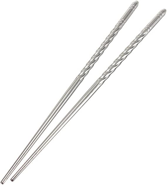 Stainless Steel Yamazaki Chopsticks with Grip -1Pair