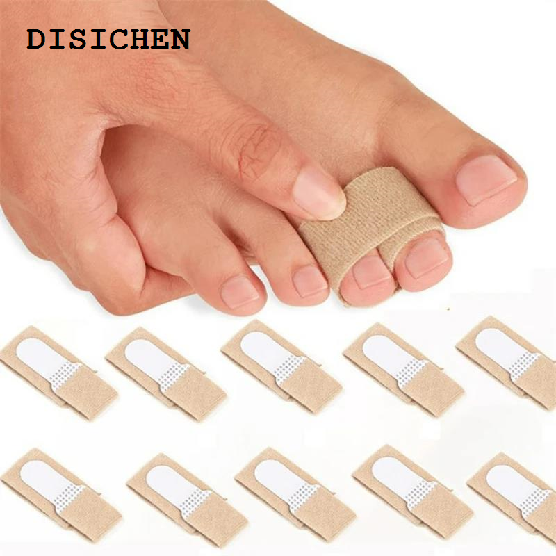 DISICHEN Sales promotion Toe Finger Straightener Hammer Toe Tape Hallux Valgus Corrector Bandage Toe Separator Splint Wraps Foot Care Supplies New