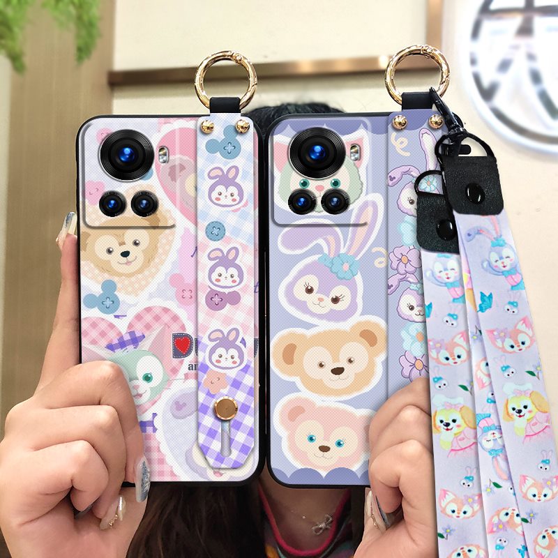 Cartoon Back Cover Phone Case For OnePlus Nord2 5G/1+Nord2 5G Lanyard Anti-knock Waterproof Anti-dust Dirt-resistant