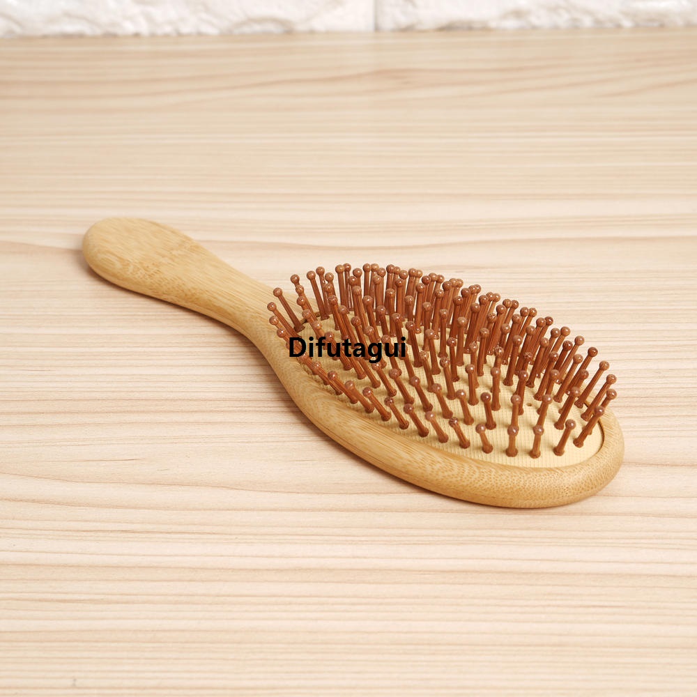 Difutagui Massage healthy scalp tangles anti-static curls to reduce female Affordable hair loss and improve styling tools bamboo comb brush