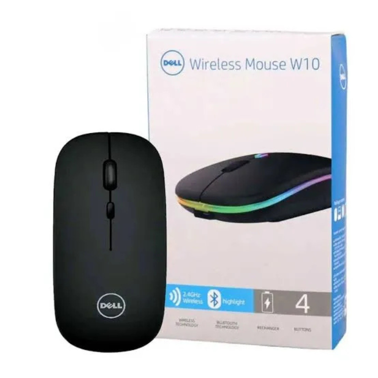 W10 DEELL & HP Rechargeable Wireless Mouse - Ultra-Slim Design 🎨