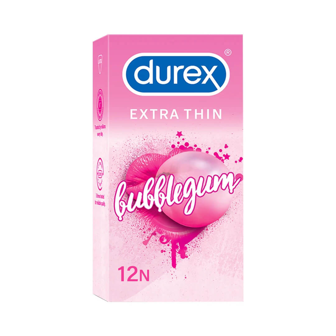 Durex Bubblegum Flavoured Condoms - 12 Count | 12 Pcs Per Pack