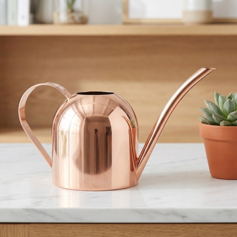 Durable Stainless Steel Watering Can Long Spout Golden Plant Watering Pot Small 500ml Watering Kettle Plant Care