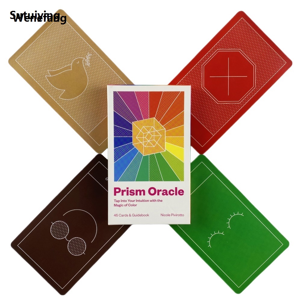 Wenefang Sutuiying Prism Oracle Cards A 45 Tarot Tap Into Your Intuition With 2025 New The New Magic Of Color Divination Edition Deck Borad Playing Games