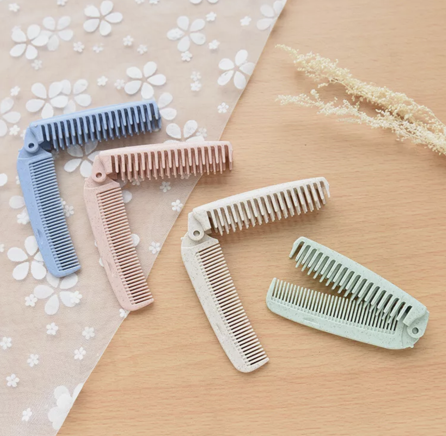 1 Piece Double Sided Portable Pocket Folding Hair Comb