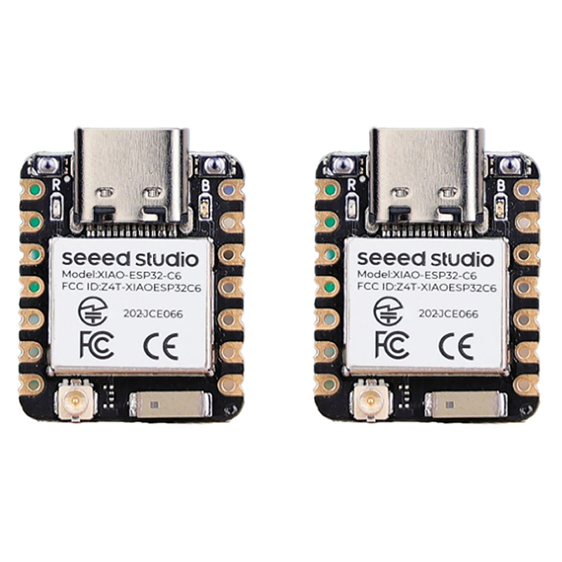 NAMUNY 2X XIAO ESP32C6 Tiny Super Mini Board WiFi Bluetooth5.0 Development Board for for Not Soldered