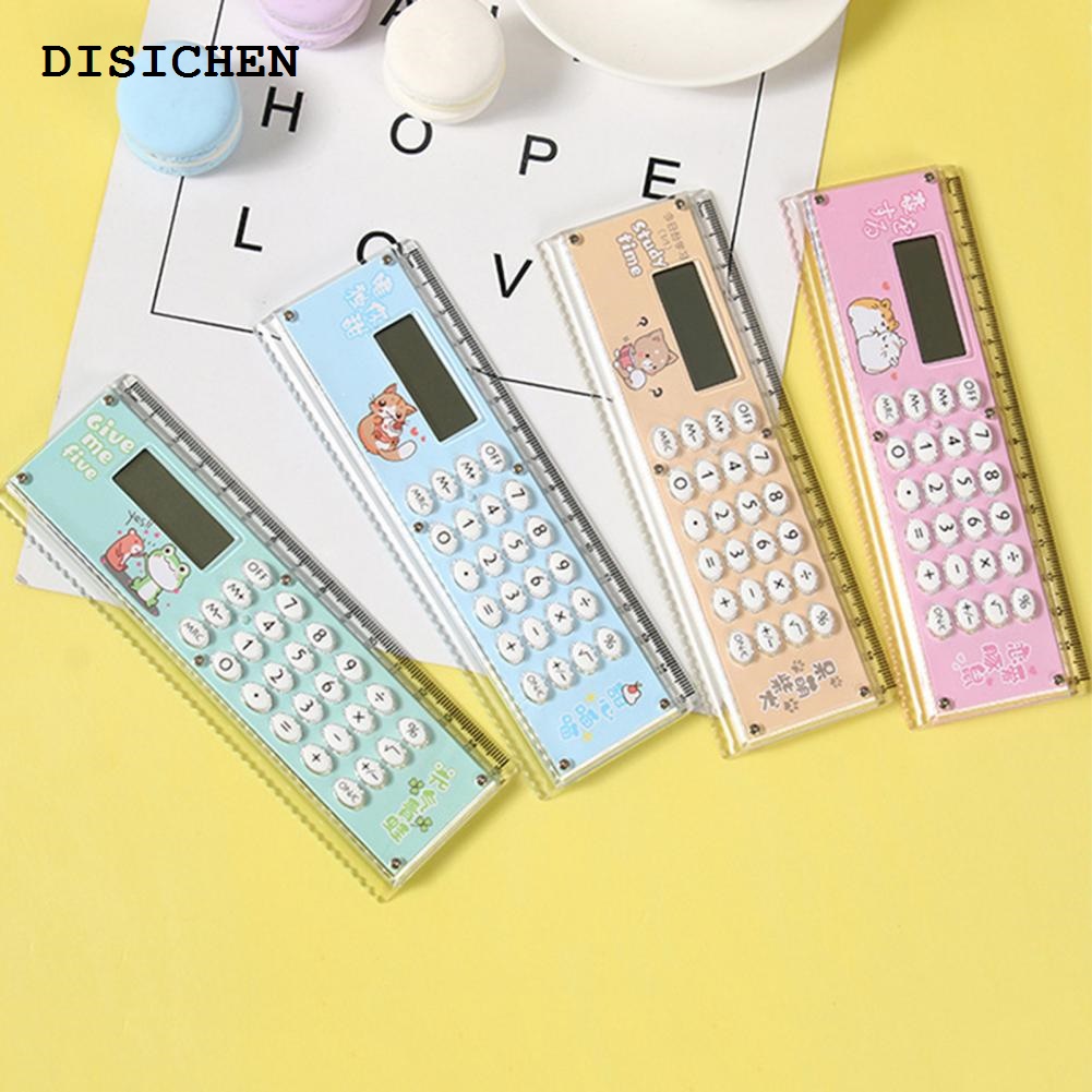DISICHEN Sales promotion Handheld Calculator Power Saving Student Calculator Easy to Read Calculation Slim Clear Screen Electronic Calculator