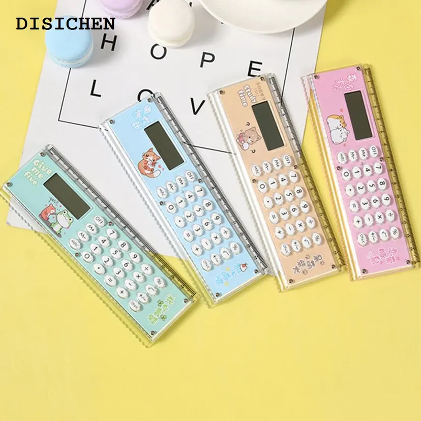 DISICHEN Sales promotion Handheld Calculator Power Saving Student Calculator Easy to Read Calculation Slim Clear Screen Electronic Calculator