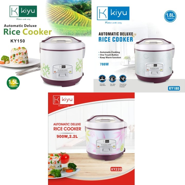 KIYU* KY150/180/220 1.5/1.8/2.2L Deluxe Rice Cooker 6*