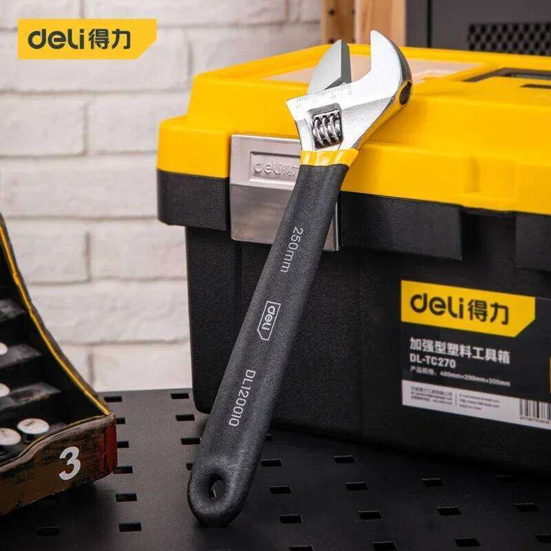 6/8/10/12 Inch Universal Spanners Black Rubber Non-slip Handle Adjustable Wrench Multifunction Auto Mechanic Maintenance Tools