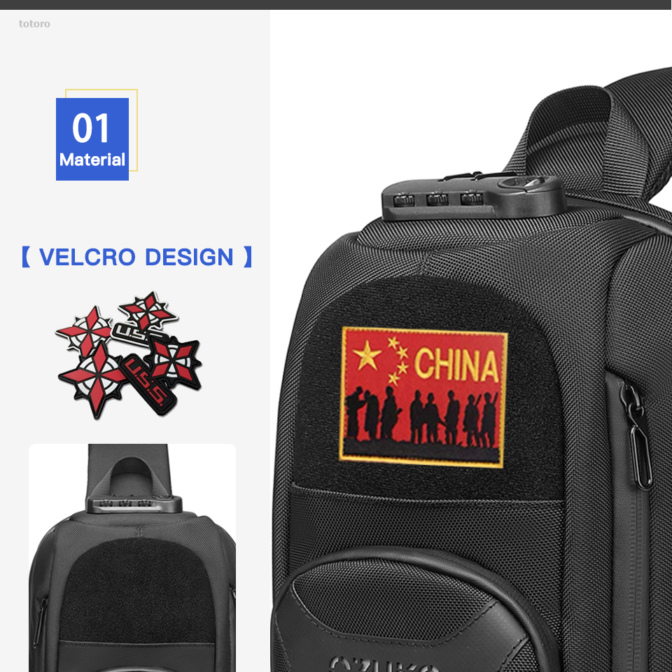 NEW totoro new Men's Chest Bag Trend Locomotive Chest Bag Hot Selling Multifunctional Waterproof Men's Messenger Bag