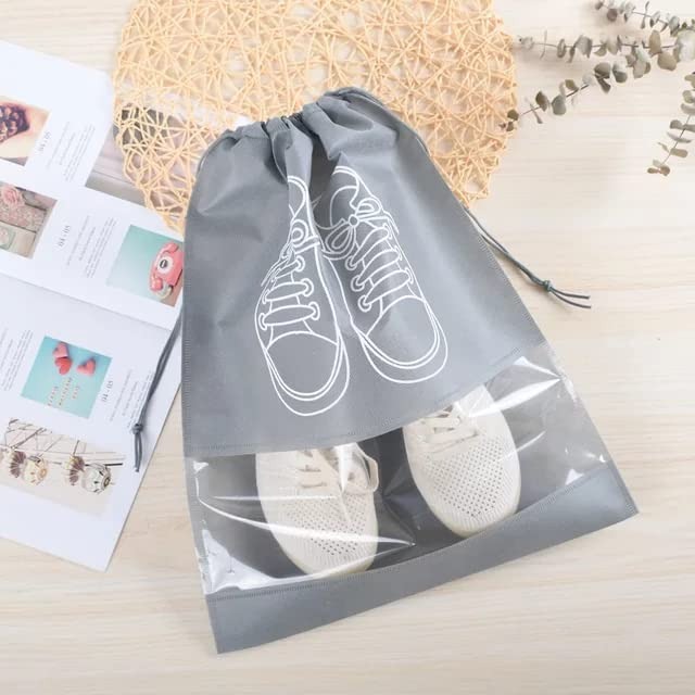 Large Canvas Shoes and Shoes Bag Size 32 * 45 cm | Store and Protect Shoes & Shoes from Dust and Dirty | for Summer Trips , Organization | From Generic