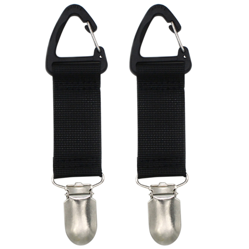 fasdaga 2X Hat Clip for Traveling Hanging on Bag Handbag Backpack Luggage for Adults Outdoor Travel Beach Accessories (Black)