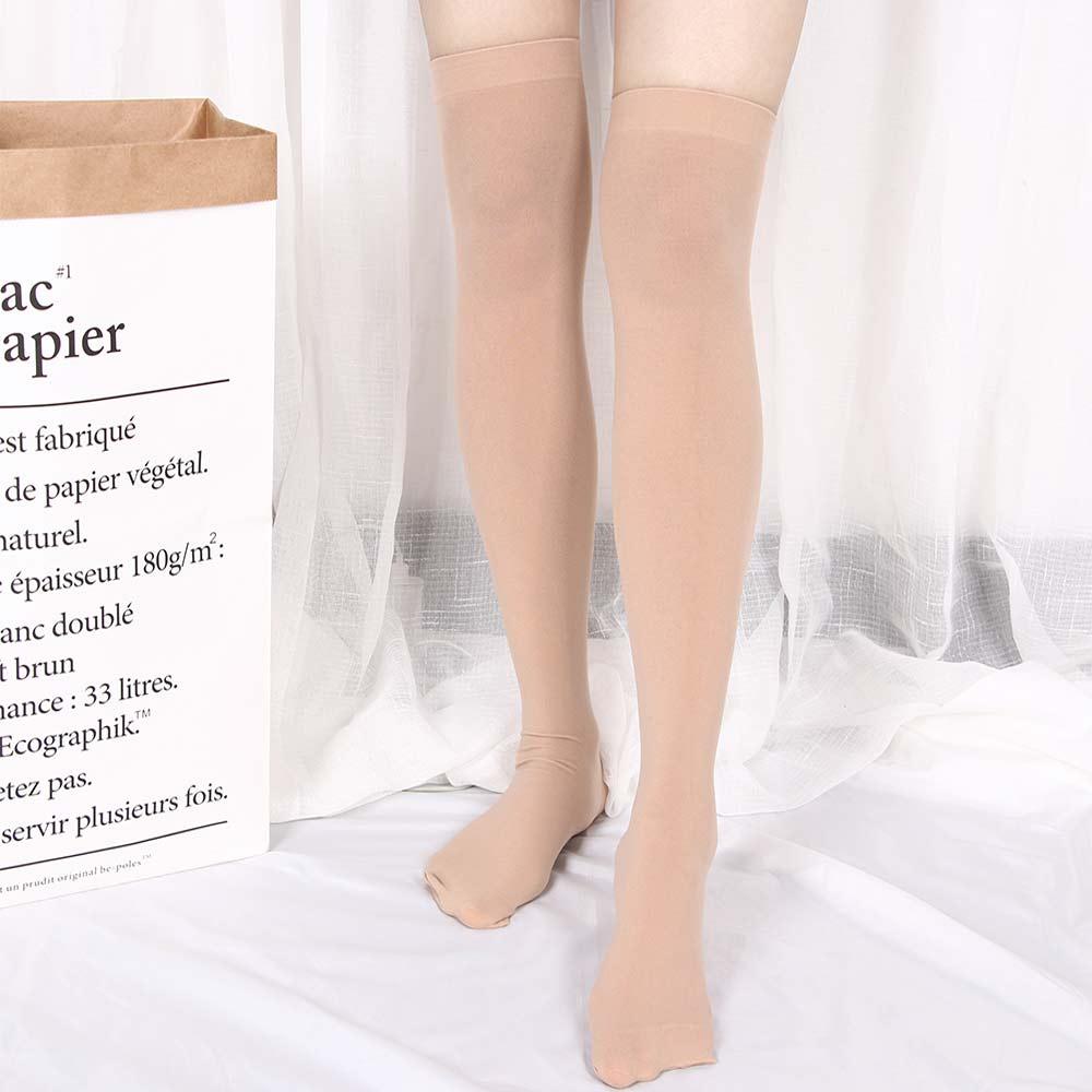 1Pair Skinny Practice for Girls Ladies Women Over Knee Socks New Design Over Knee Thigh High Stocking Black White Skinny Stockings Long Cotton Stockings