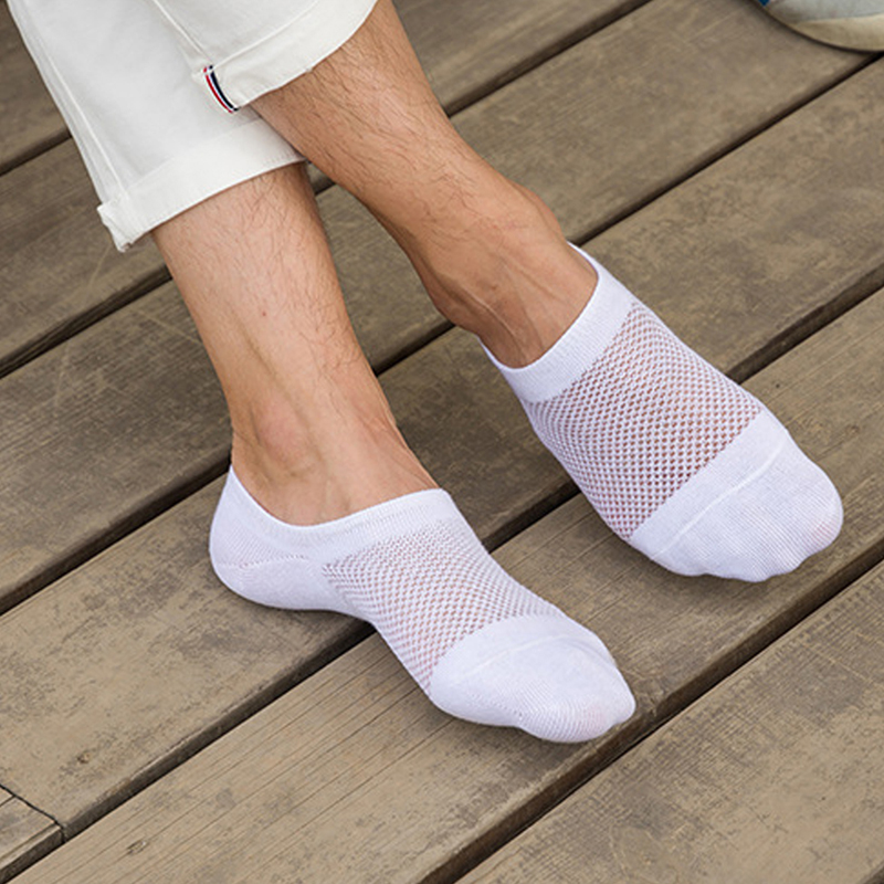 Socks breathable socks cotton socks fashion 1 pair men's happy summer autumn anti slip invisible men's ankle slippers