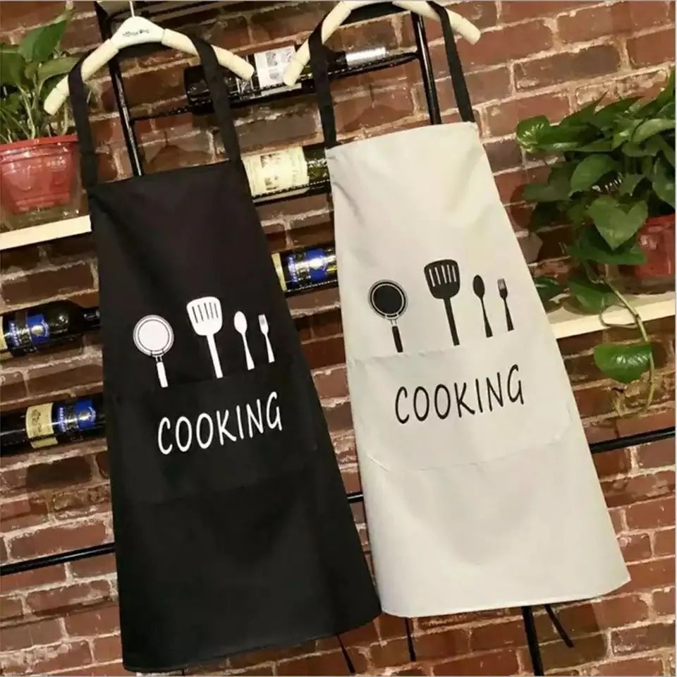 Waterproof Kitchen Apron With Front Pocket
