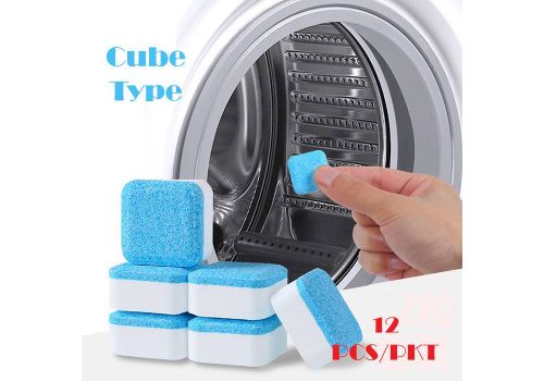 12PCS Antibacterial Washing Machine Cleaner Stain Dirt Removal Tablets