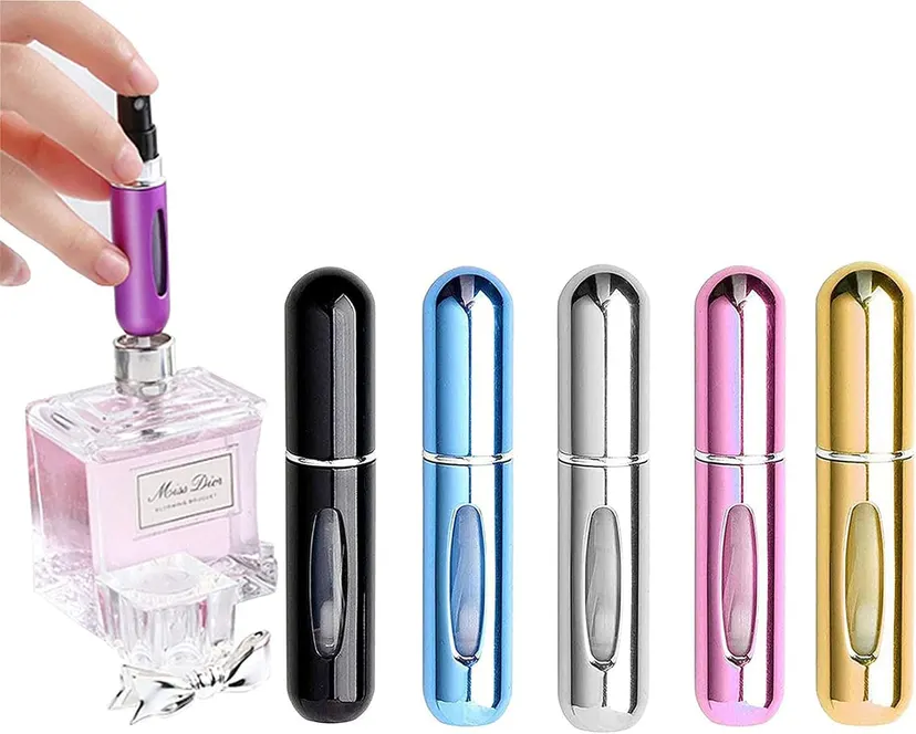 1 Piece 10ML Portable Mini Refillable Perfume Empty Spray Bottle Mini Atomizer Bottom Refill Pump Case for Traveling Outgoing Purse
