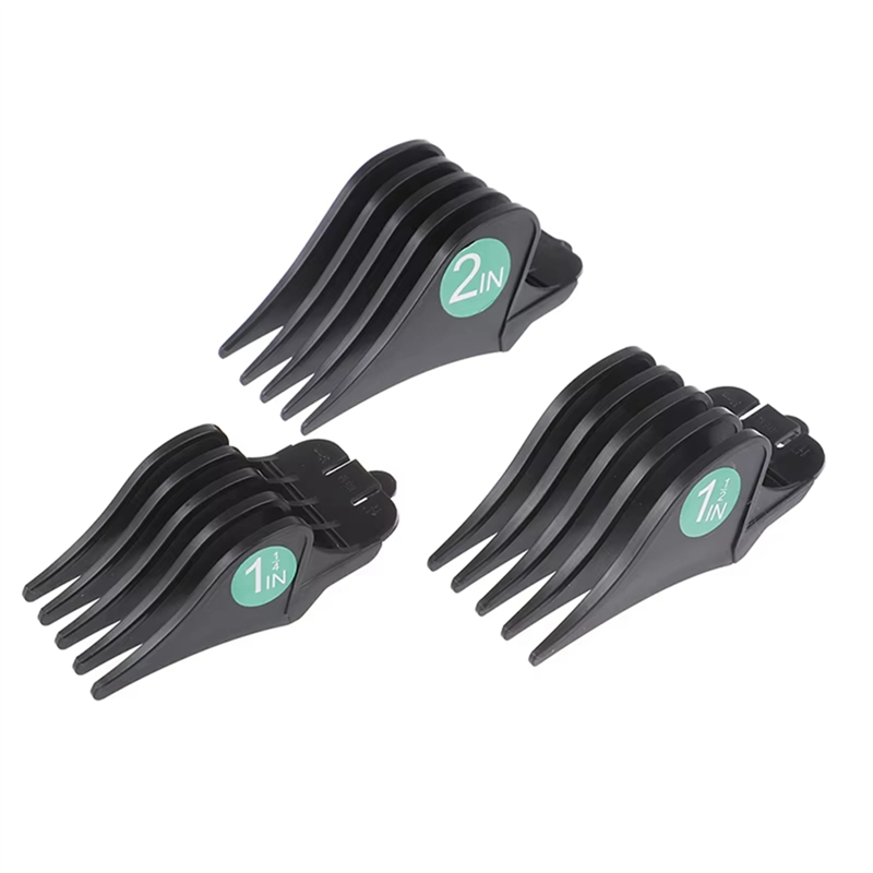 NCANRUI 3PCS Professional Clipper Large Size Limit Comb Trimmer Cutting Guide Clipper Attachment Accessories Size 32/38/51mm,A