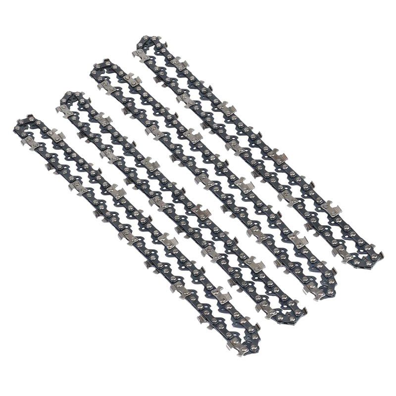4Pcs Mini Chainsaw Chain Guide Saw Chain 1/4 LP Pitch, 37 Sections for Electric Portable Handheld Chain Saw