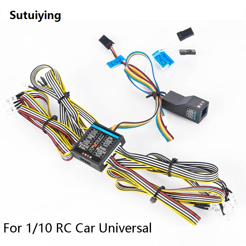 Sutuiying RC Model Car 14 Lights Linkage Light Set Universal for 1/10 RC Crawler Profesional Traxxas TRX4 Defender AXIAL SCX10 RC4WD D90 Bronco Parts