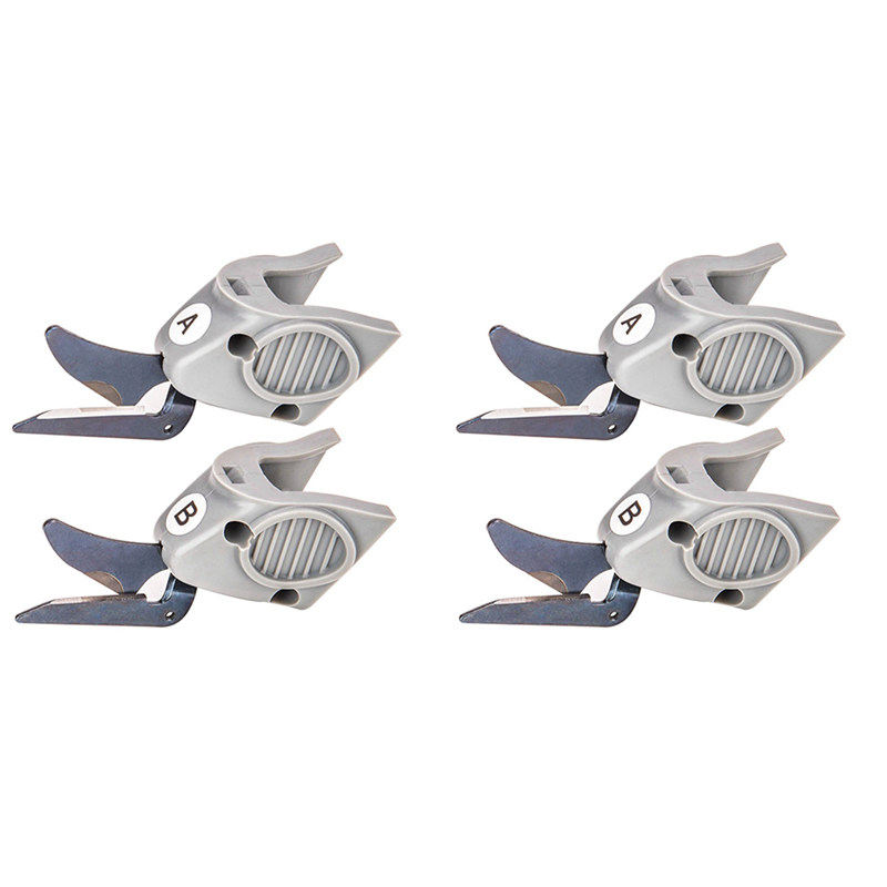 FORIDE 4 Pcs Cutting Fit for Wbt-1 Fabric Electric Scissors Cloth Cutter, 2 Set Cutter A & 2 Set Cutter B