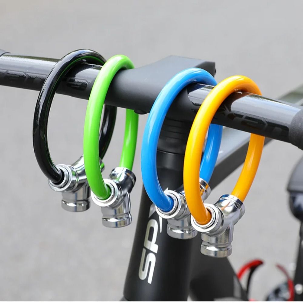 Portable Anti-theft Bike Safety Lock Waterproof Alloy Ring Lock Bicycle Chain Lock with 2 Keys Anti-shear Mountain Bike Lock Scooter Motorcycle