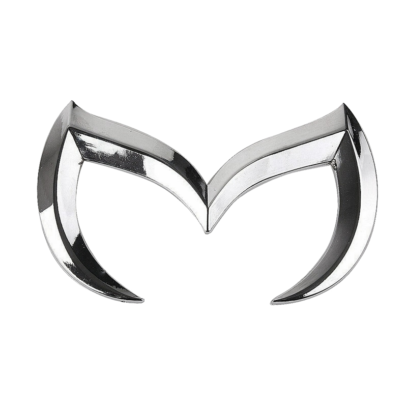 NAMUNY 5X Silver M Logo Emblem Badge Decal for All Model Car Body Rear Trunk Decal Sticker Nameplate Decor