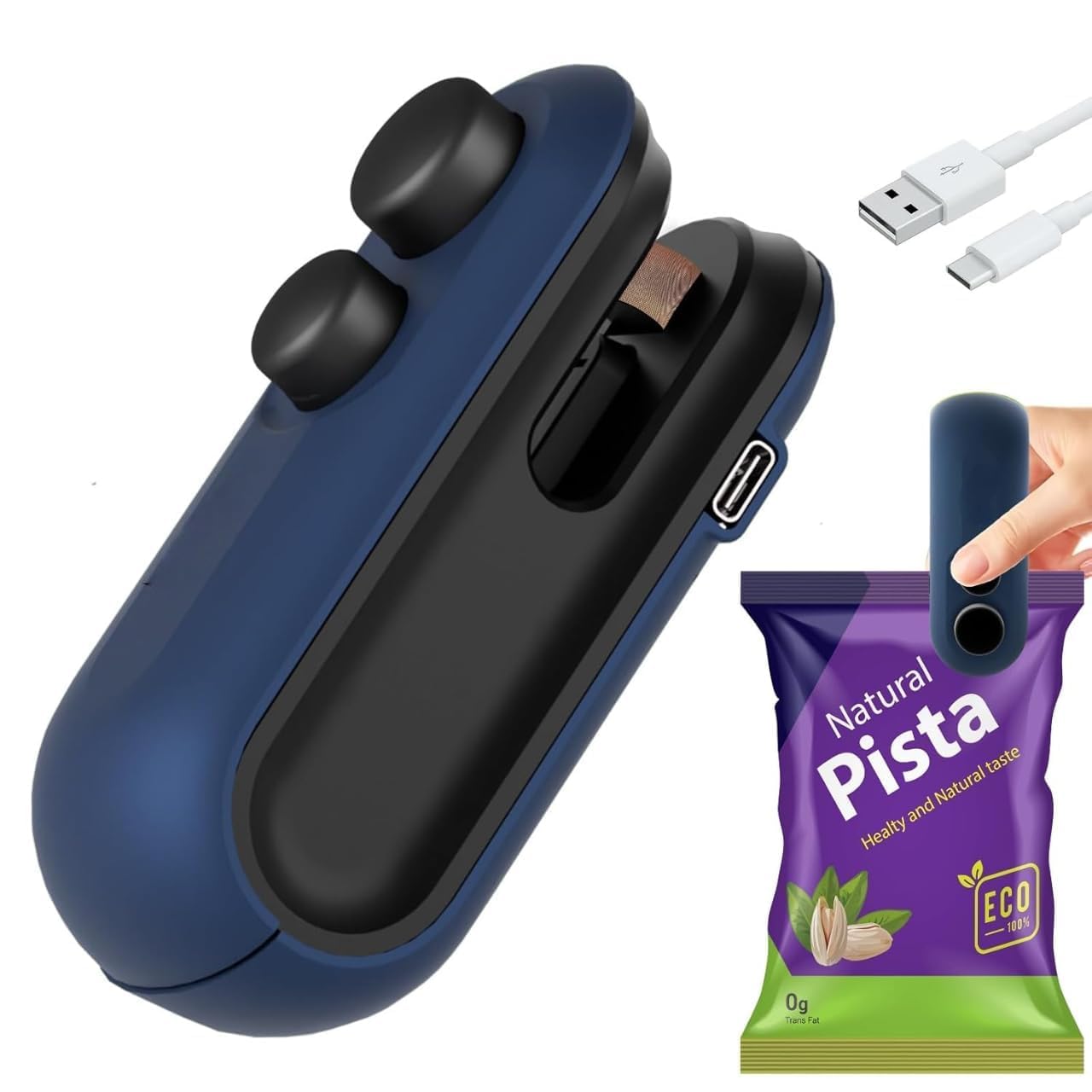 Sealing Machine for Food Packets - Portable Handheld Sealing for Food Packets, Snacks, Chips, Fresh Storage - Mini Sealing Machine