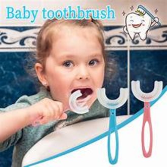 KidDental U Shaped Toothbrush for Kids For 2-6 Year Mouth-Cleaning Ultra Soft Toothbrush 1 pcs