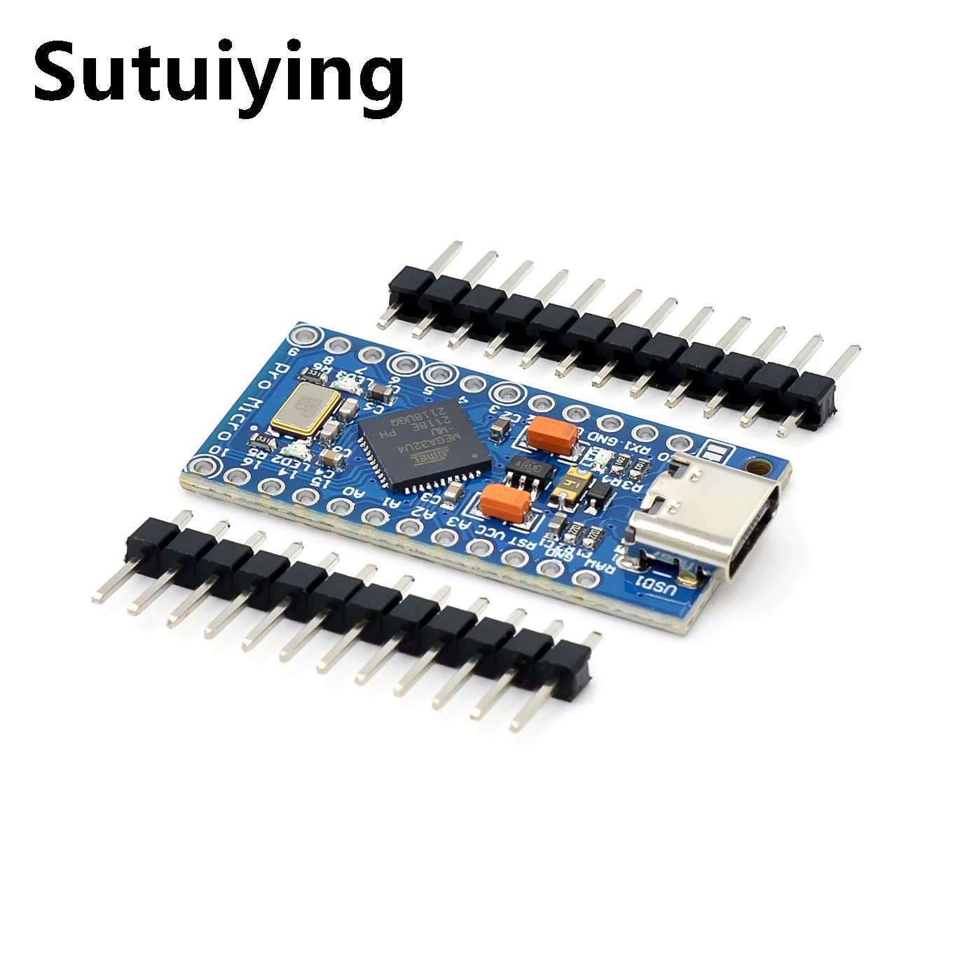 Sutuiying New Pro Micro for arduino ATmega32U4 Module with 2 row 2025 New pin header For Leonardo in stock . best quality