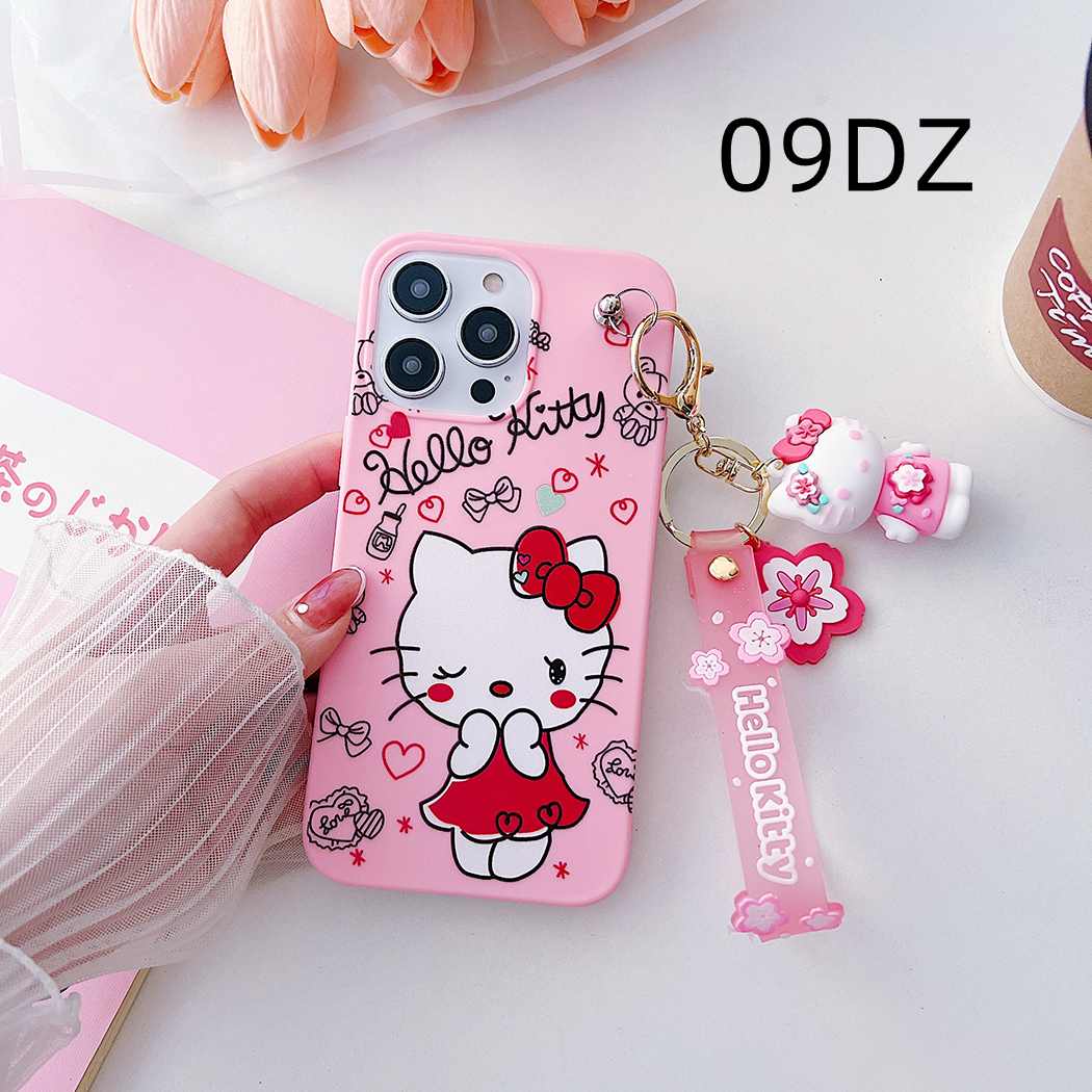 Hello Kitty Casing OPPO A59m 2016 A59s A59t 2016 A5s Phone Case OPPO A7 A71 A71 2018 A72 4G Phone Cover Cartoon Hello Kitty 3D Dolls with Strap Lanyard