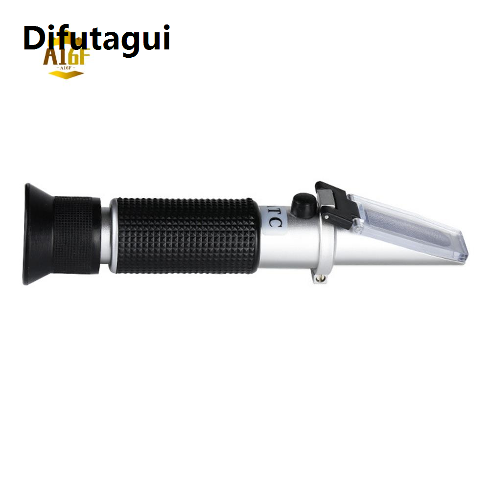 Difutagui High Quality A16F-Handheld Refractometer Sugar Concentration Meter Densimeter 0-32% Brix Saccharimeter Sugar Tester Fruits Grapes