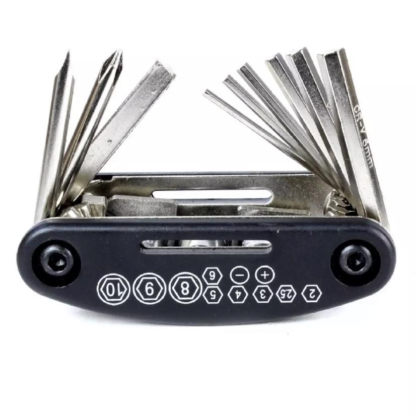 16 In 1 Multi Function Bike Bicycle Cycling Mechanic Repair Tool Kit