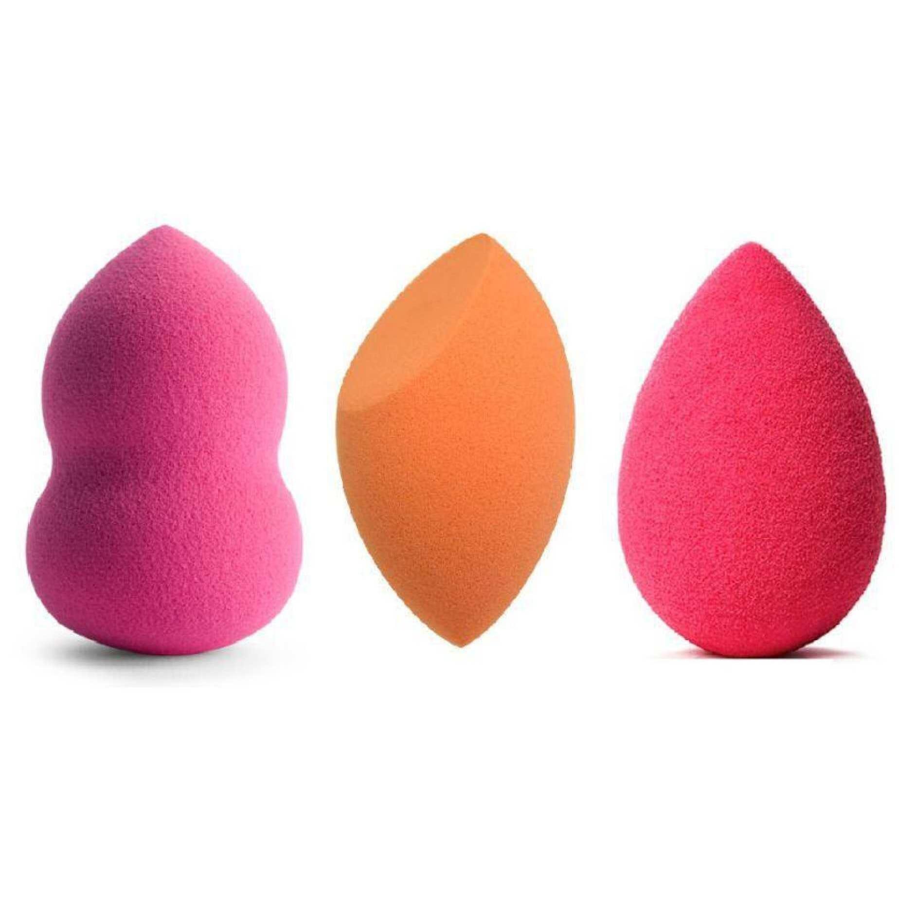 Beauty Blender Sponges & Applicators - Combo Of 3 (Color May Vary)
