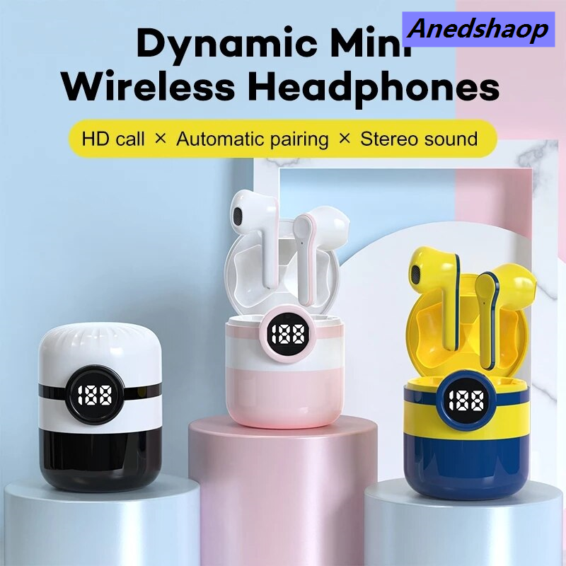 NEW Anedshaop TWS Wireless Headphones Minions Pro12 Earphone Bluetooth Portable 5.1 Best True Stereo Earbuds with Microphone Headset