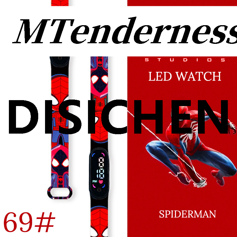 DISICHEN MTenderness montre clock LED watch digital kids waterproof bracelet wristband Sales promotion sport men's kids Spiderman Tron excellent watch boy relogio Luxury