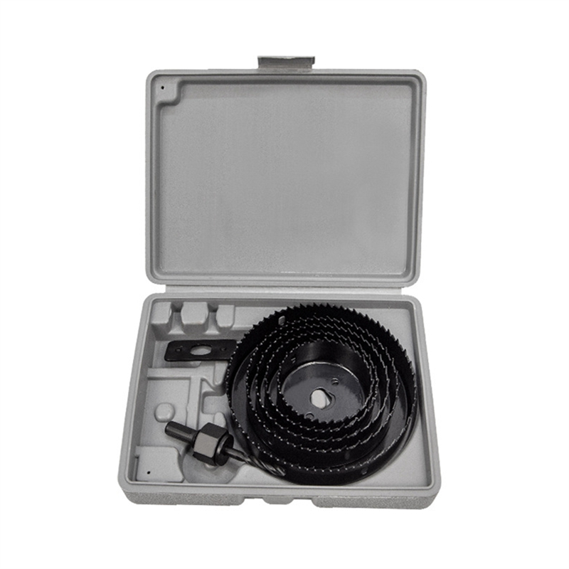 8-Piece Woodworking Hole Opener Set Wood Gypsum PVC Plastic Circular Drilling Bit LDE Downlight Drilling Tools Daquan