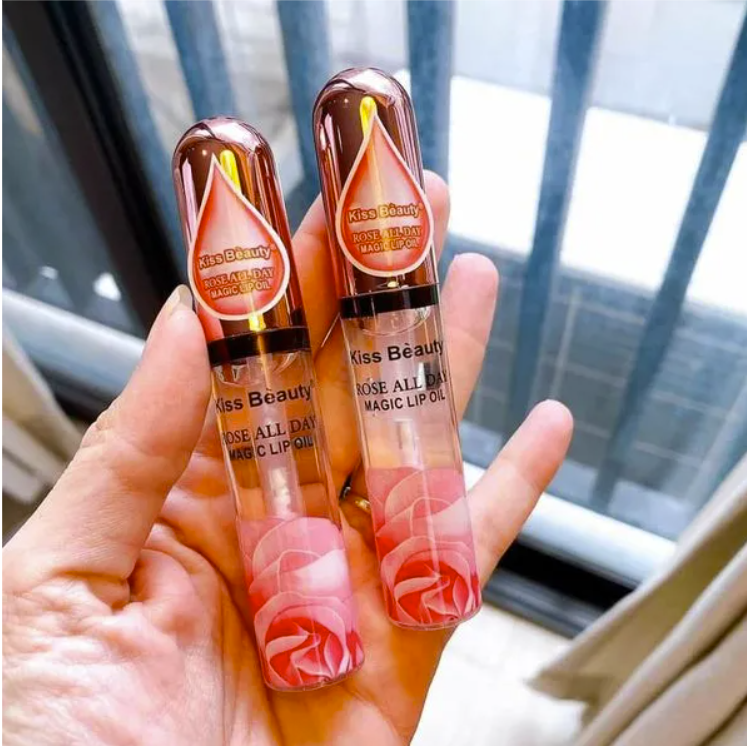 1 Pcs All Day Magic Rose Lip Gloss (Automatic Color Changes) For You & Your Bestie