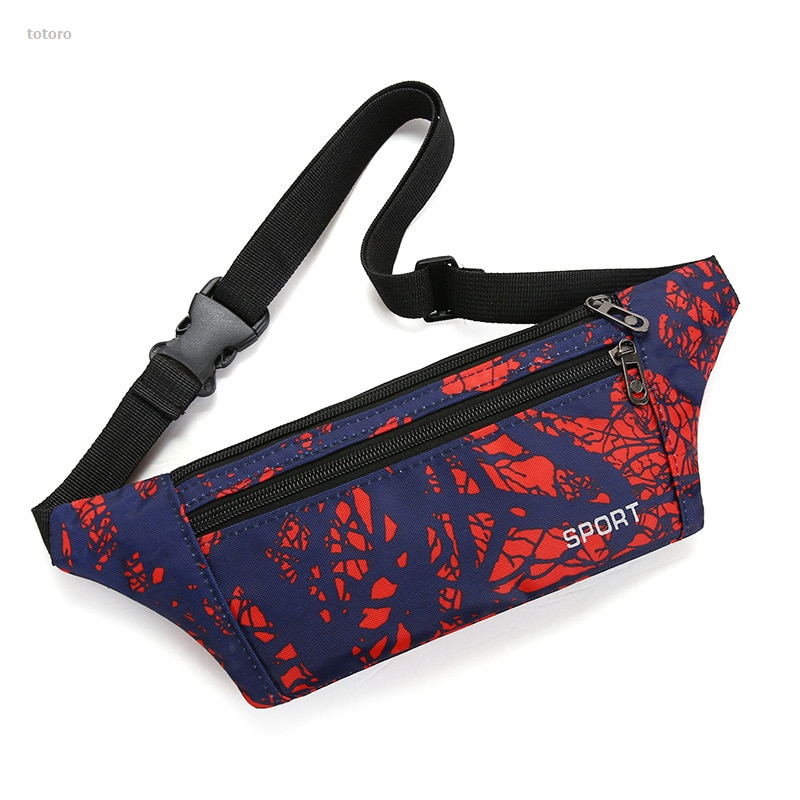 NEW totoro Summer New Men's Waist Bag Waterproof Nylon Leisure Bag Three Sales promotion Layer Versatile Small Men's Bag Sports Mobile Phone Bag GREEN
