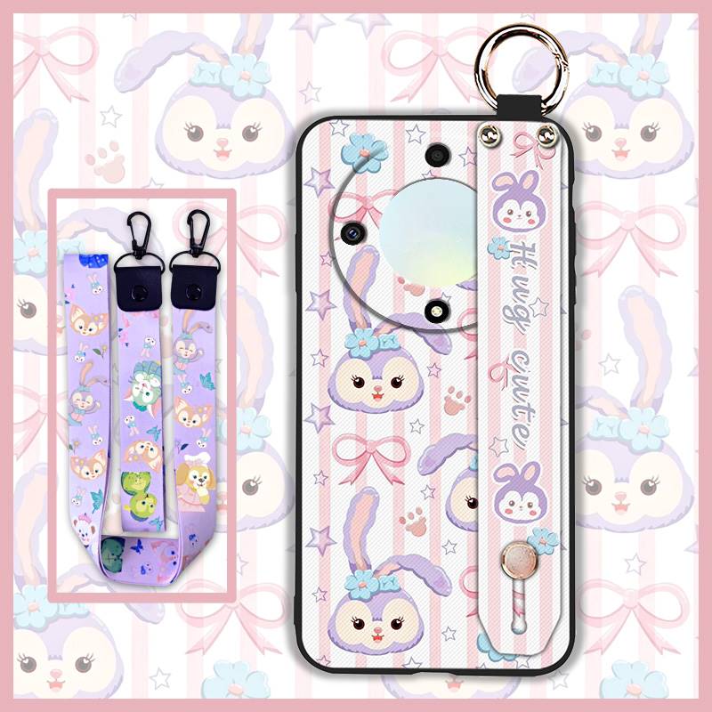 Shockproof Anti-dust Phone Case For Honor X9a 5G/Magic5 Lite ring Lanyard Cute Phone Holder Wristband Dirt-resistant