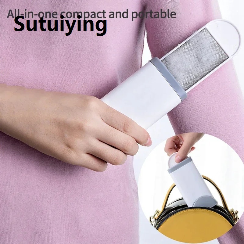 Sutuiying transparent bag Pet Hair Remover Rolle Removing Cat Dog From Furniture Self-cleaning Lint Sofa Curtain Clothes Pet Hair Remover