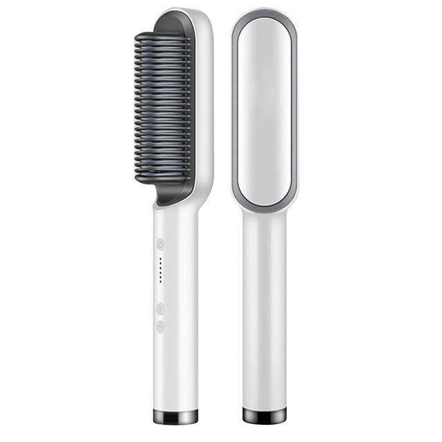 Multi-Functional Hair Straightener Brush | Electric Hot Air Styler & Ceramic Hair Straightening Comb | Professional Portable Hair Straightener & Curling Brush for Salon & Home Use
