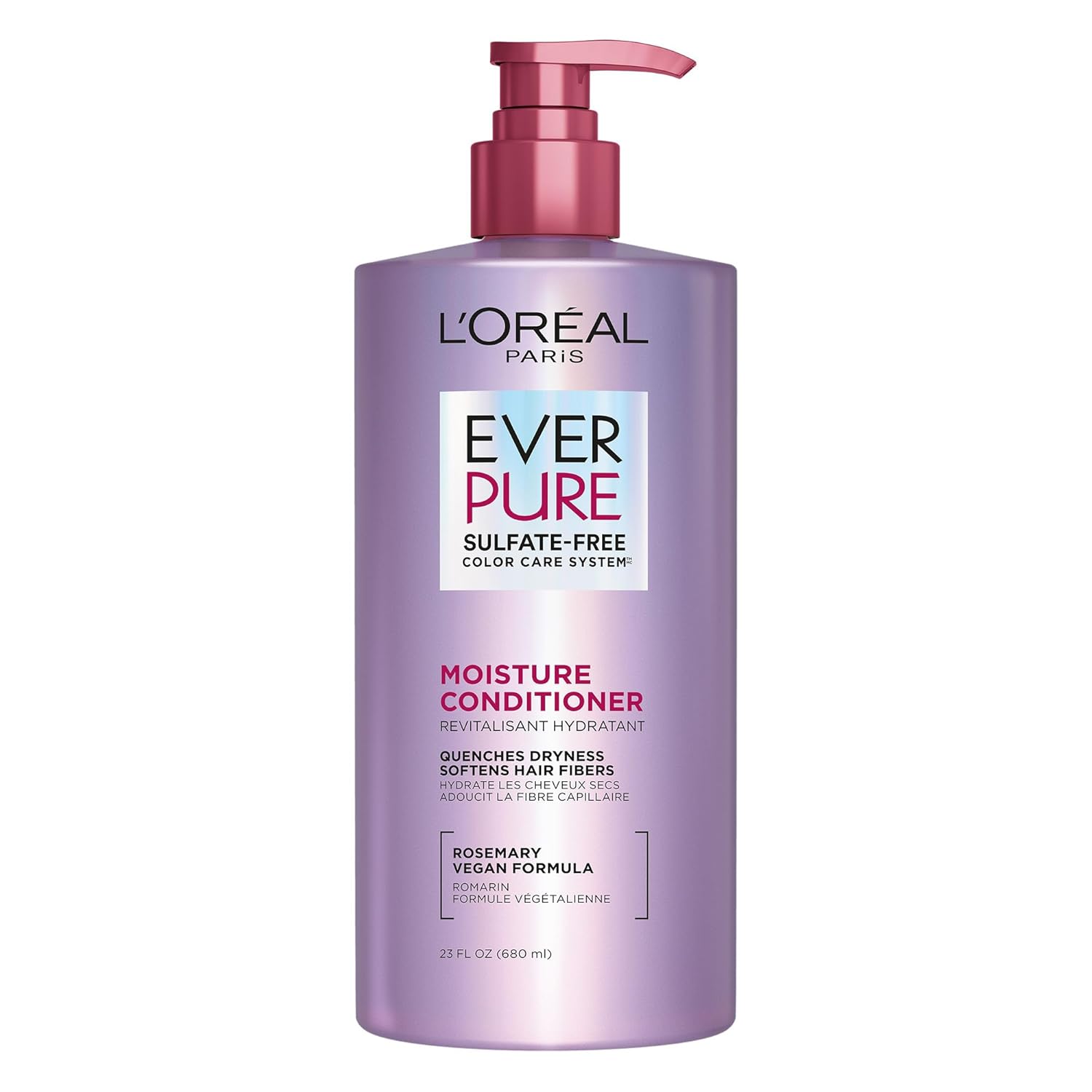 Loreal Paris Everpure Moisture Sulfate Free Conditioner for All Hair Types With Rosemary | Replenishes Dry Hair | Frizzy Hair | Nourishing | Made In U
