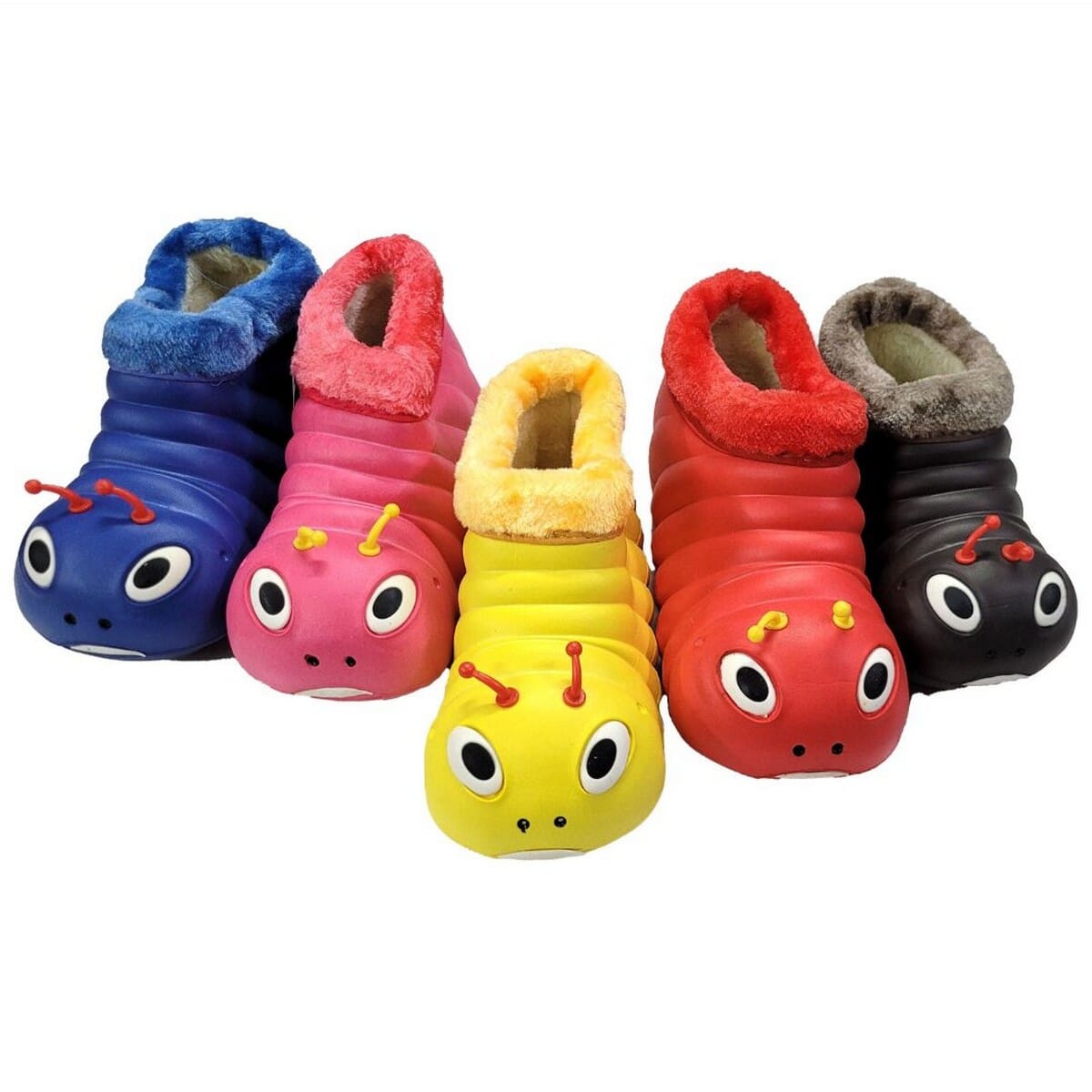 Winter Baby Plastic Waterproof Shoes / Slippers with inside Furr / Fierce (Multicolor, Pack of 1pair)